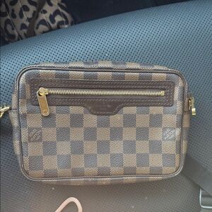 Louis Vuitton Brown Checkered Clutch